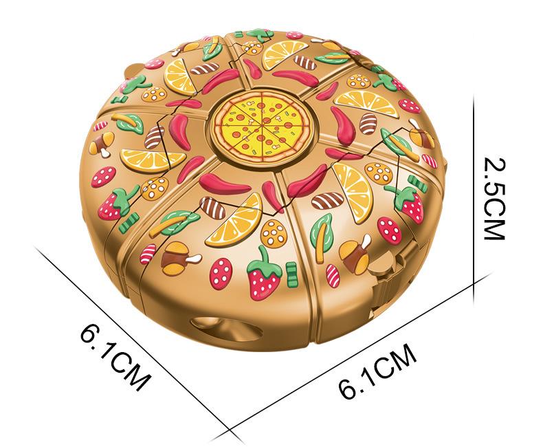 Transforming Food Spinner Toy: Hamburger, Pizza, Cake Spinner Robot
