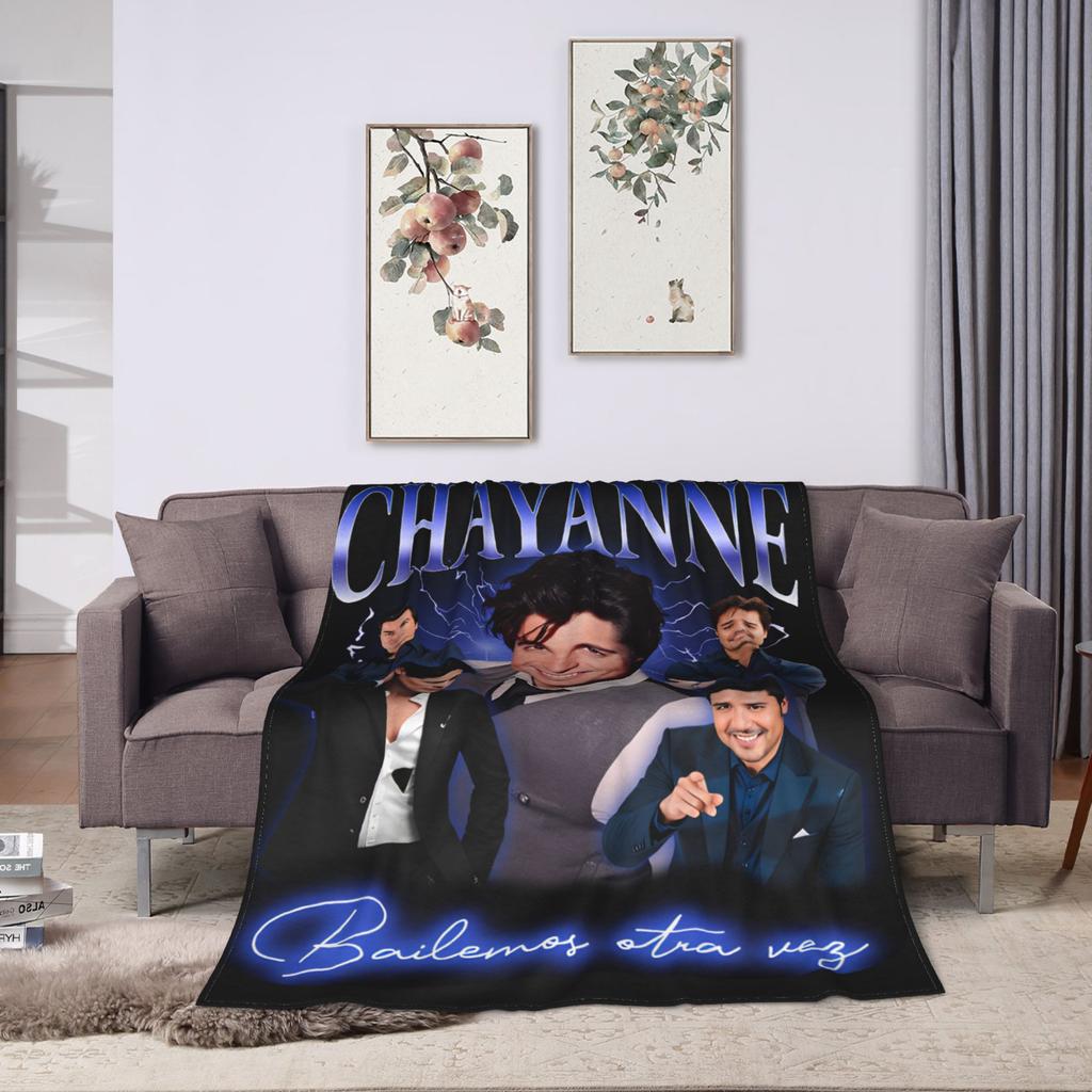 Chayanne Singer Warm Soft Blanket Camping Plush Throw Blanket Funny Outdoor Flannel Bedspread Sofa Bed Cover
