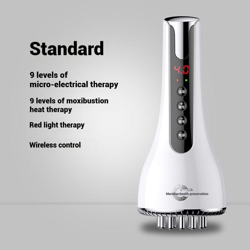 

Microcurrent Meridian Scraping Infrared Body Detox Massage Health Comb Unblocking Warm Brush Shape Live Blood Shu Tendon фиолетовый