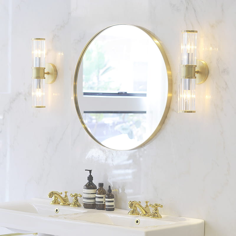 40Cm Mirror With Gold Frame