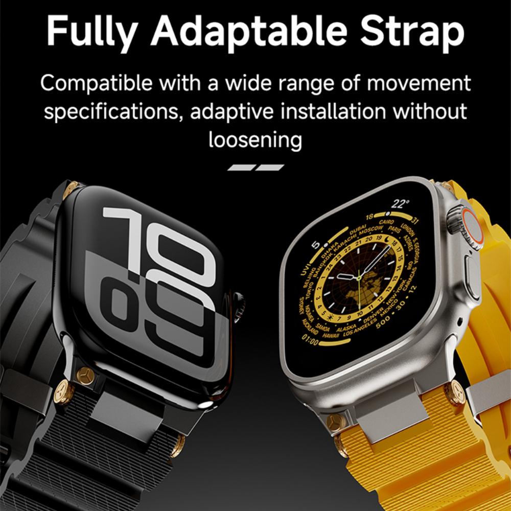 Silicone Sports Strap For Apple Watch Ultra 2/3 49mm Series 11 46mm 10 9 8 7 45mm Rubber Band for IWatch 6 5 4 Se 44mm 42mm Bracelet
