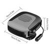 12v Car Heater Winter Automobile Warm Fan Vehicle Heater Hot And Cold Dual Use Defroster Windshield Defogger Demister 360° Rotation Mist Removal
