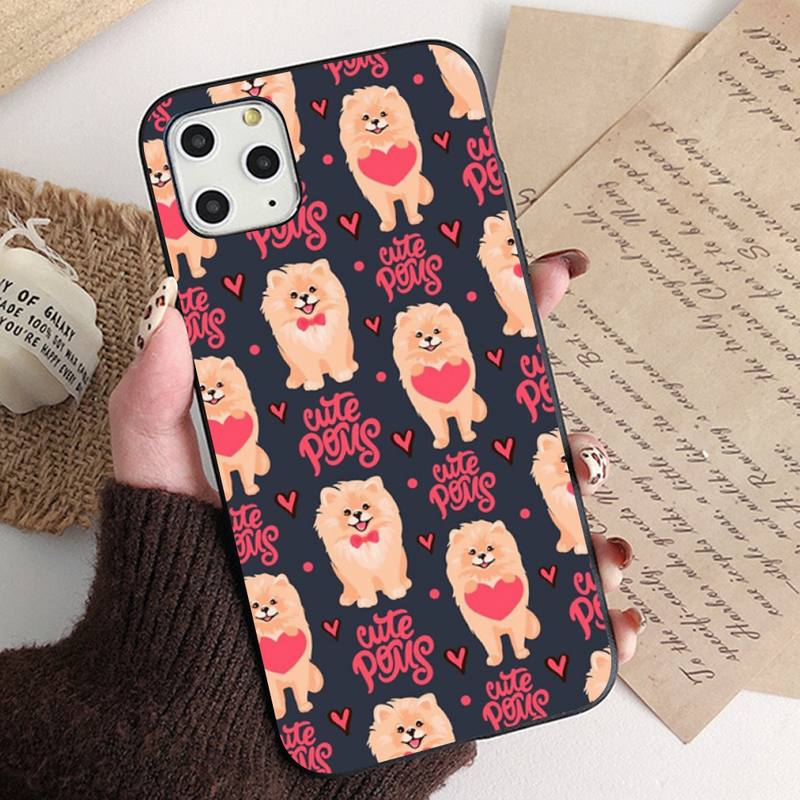 MaiYaCa Pomeranian Dogs Dog Phone Case for iPhone 11 12 13 Mini Pro XS MAX 8 7 6 6S Plus X 5S SE 2020 XR Case