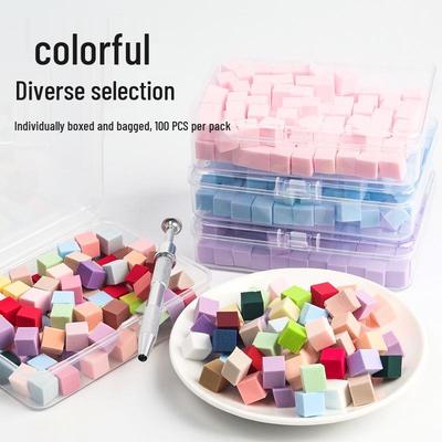 Tofu Sponge Nail Art Blending Clip Set