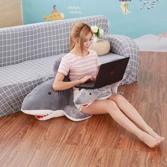 Arata Hayashi Shark Plush Toy Extra Large 130cm Shark Hugging PillowShark Stuffed ToyPresentCelebrationFluffy Stuffed Toy Shark (As Pictured)