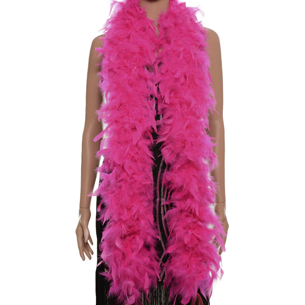 1Pc 2 Yards 85 Grams Turkey Chandelle Feather Boa For Diy Craft,Party Dancing Dress Up, Halloween Decoration