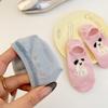 Spring and Summer Thin Boat Socks for Women, Cartoon Animal Silicone Invisible Socks for Dogs, Short, Shallow and Non-falling Heel Women's Socks