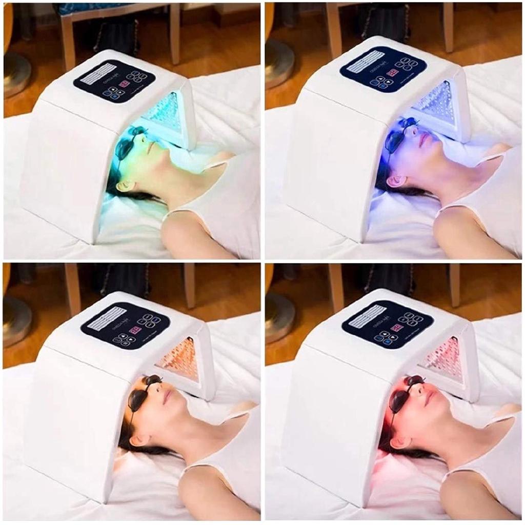 7 Colors LED PDT Phototherapy Mask Phototherapy Lamp Beauty Machine Treat Skin Tighten Facial Removal Acne Anti-Wrinkle 100-220V