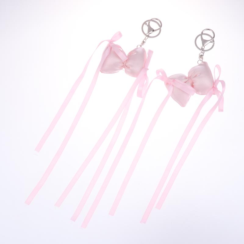 Mini Bowknot Pendant Bag Accessories Cute Decoration For Bag Fluffy Soft Accessories Women'S Phone Case Keychain Pendant