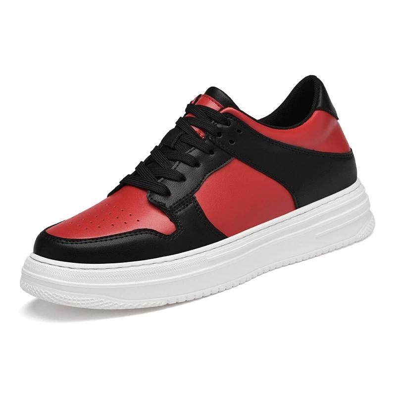 Men's Inner Heightening Shoes Leather Sports Casual Shoes Invisible Height Increasing Shoes Men Sport Elevator 4CM 6CM 8CM
