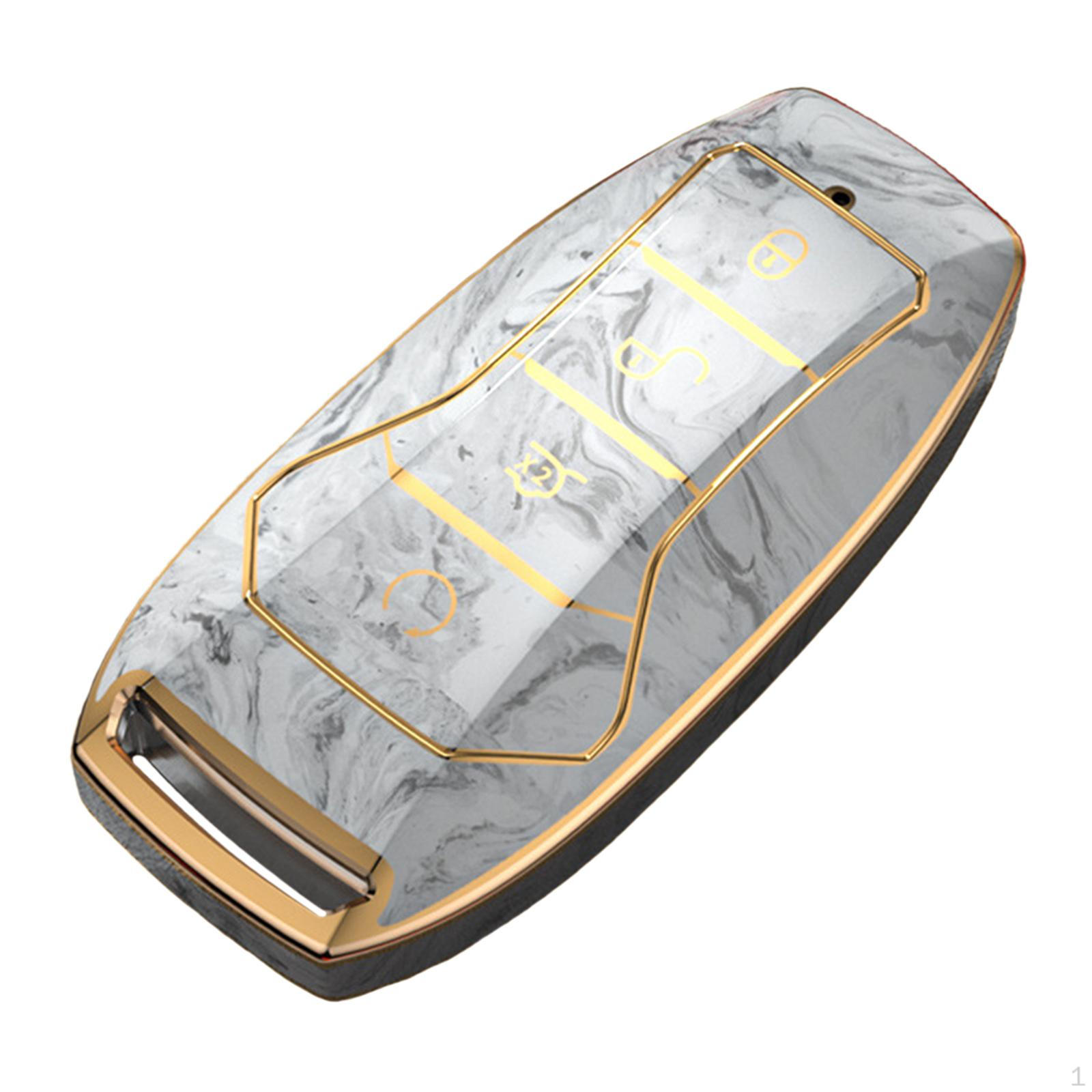 

Чехол для автомобильного ключа, защитный аксессуар премиум-класса для Song Plusdmi Tang Dmi серый