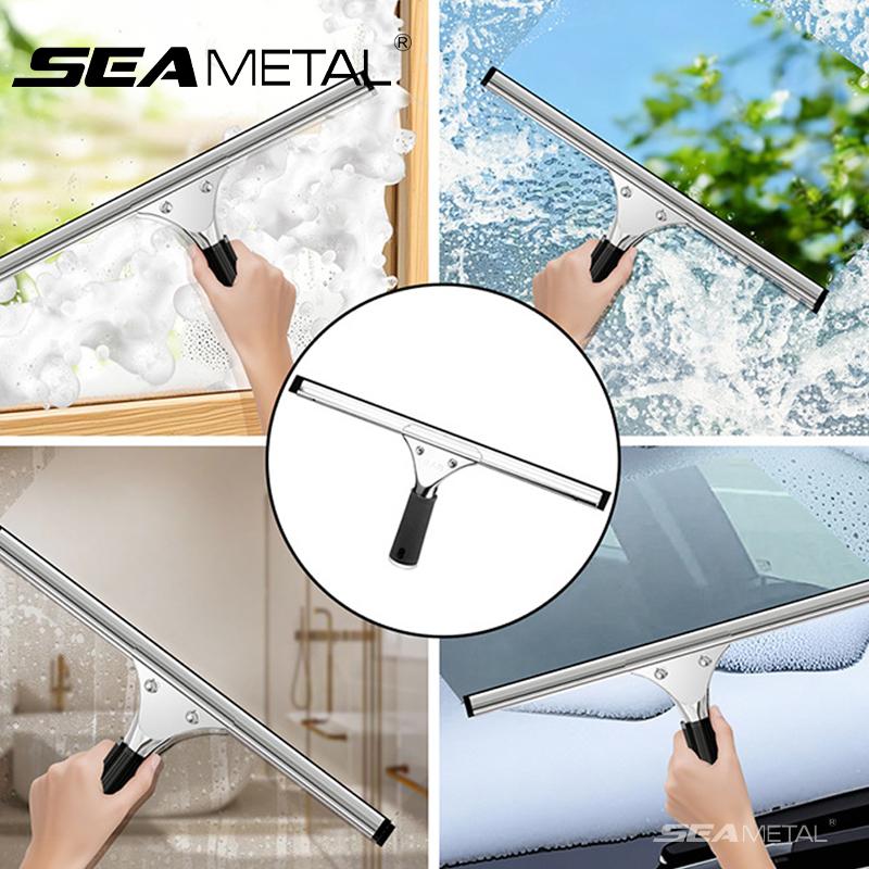1pc Household Cleaning Scraper Glass Scraper Bathroom Car Glass Wiper Window Glass Cleaner Handheld Water Removal Glass Scraper