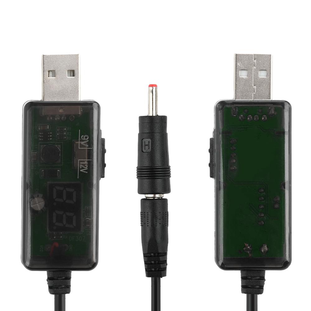 USB Step-up Converter DC 5V To 9V 12V USB Boost Converter Cable + 3.5x1.35mm Connecter For Power Supply/Charger/Power Converter