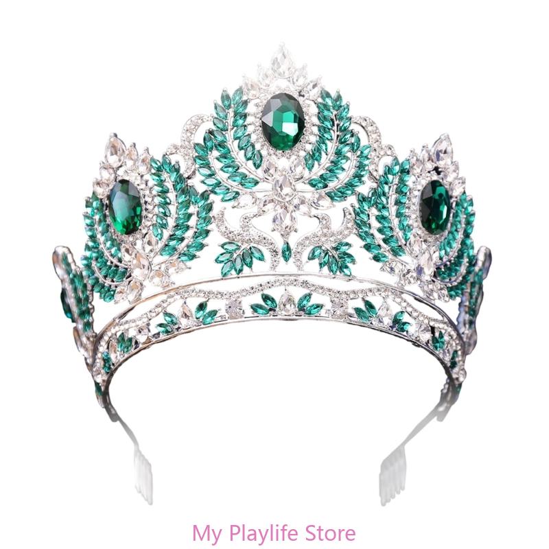 Elegant Crystal Crowns Comb for Women Princess Tiaras for Special Event