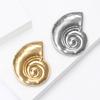 Fashion Glossy Snail Shell Brooches for Women Unisex Abstract Pins Event Party New Year Gifts Decoration Clothes Accessories