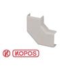 Angle plat - KOPOS - PVC blanc - 20 x 10 mm - Clipsable