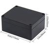 Junction Box, Zulkit Project Box IP65 Waterproof Outdoor Box ABS Plastic Electrical Boxes Electronic Enclosure Black 4.5 X 3.5 X 2.2 Inch(115 X 90 X