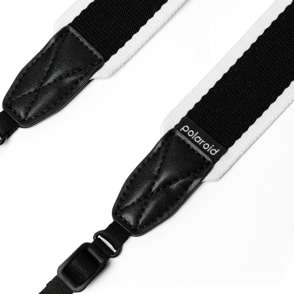 Polaroid Flat Strap - Black & White (6308)