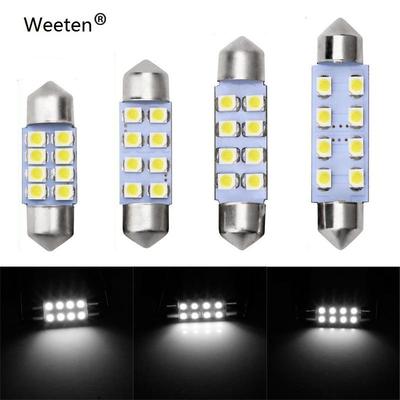 4 Stück/2 Stück 31mm 36mm 39mm 41mm LED-Licht 2835 8SMD Auto Innenraum Doppelspitze Dachbirne Leselampe