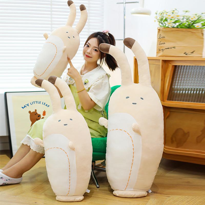 Girls Sleep Pinch Legs Cool Feeling Ice Silk Animal Long Throw Pillow Bedroom Dormitory Pregnant Women Sleeping Throw Pillow Plush Toy