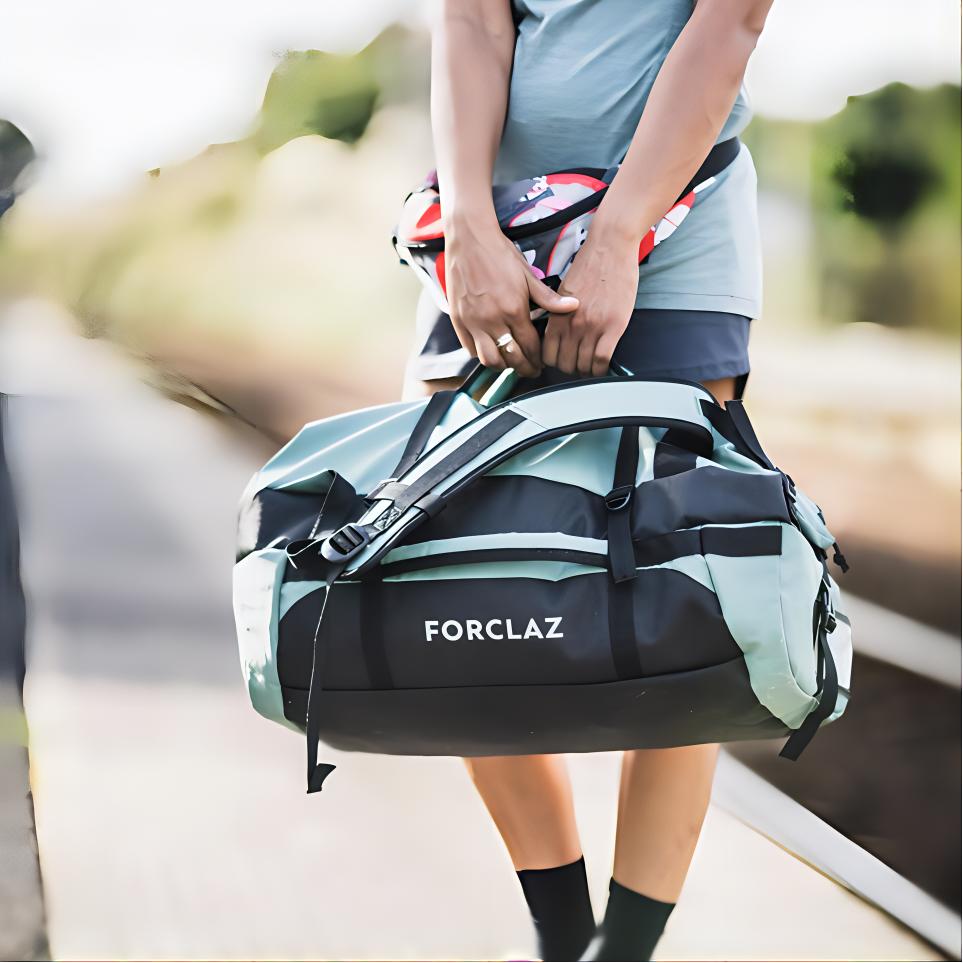 DECATHLON Forclaz 500 Extend 30-40 L Versatile Stylish Polyester Backpack Duffel Bag Unisex Same Couple Style