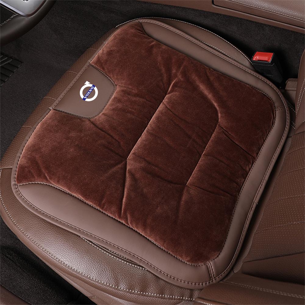 Car Badge Seat Soft Flannel Cushion Protector Pad Decor Auto Accessories For Volvo V40 V50 S40 S80 XC60 S60 C40 S60 V90 Rdesign
