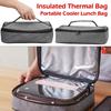 Square Thermal Lunch Bag Large Ice Pack Insulated Cooler Storage Bags Thicken Snack Bag Food Carrier Breakfast Organizer