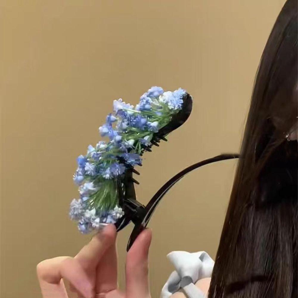 Bohemian Starry Sky Flower Hair Clip Sweet Thai Hairpin Headwear Floral Side Clip  Female