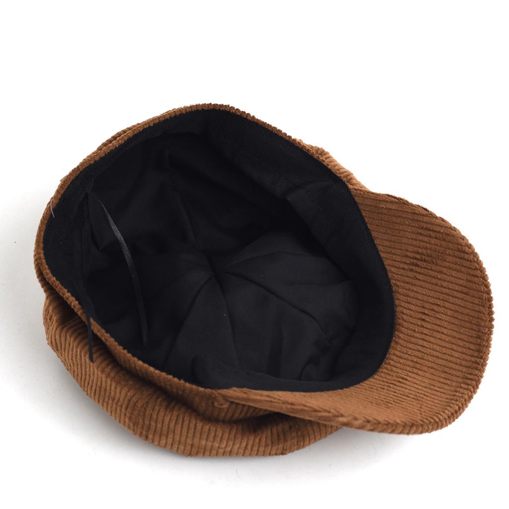 Vintage English Newsboy Cap - Women's Octagonal Beret | Baker Boy Hat for Autumn & Winter