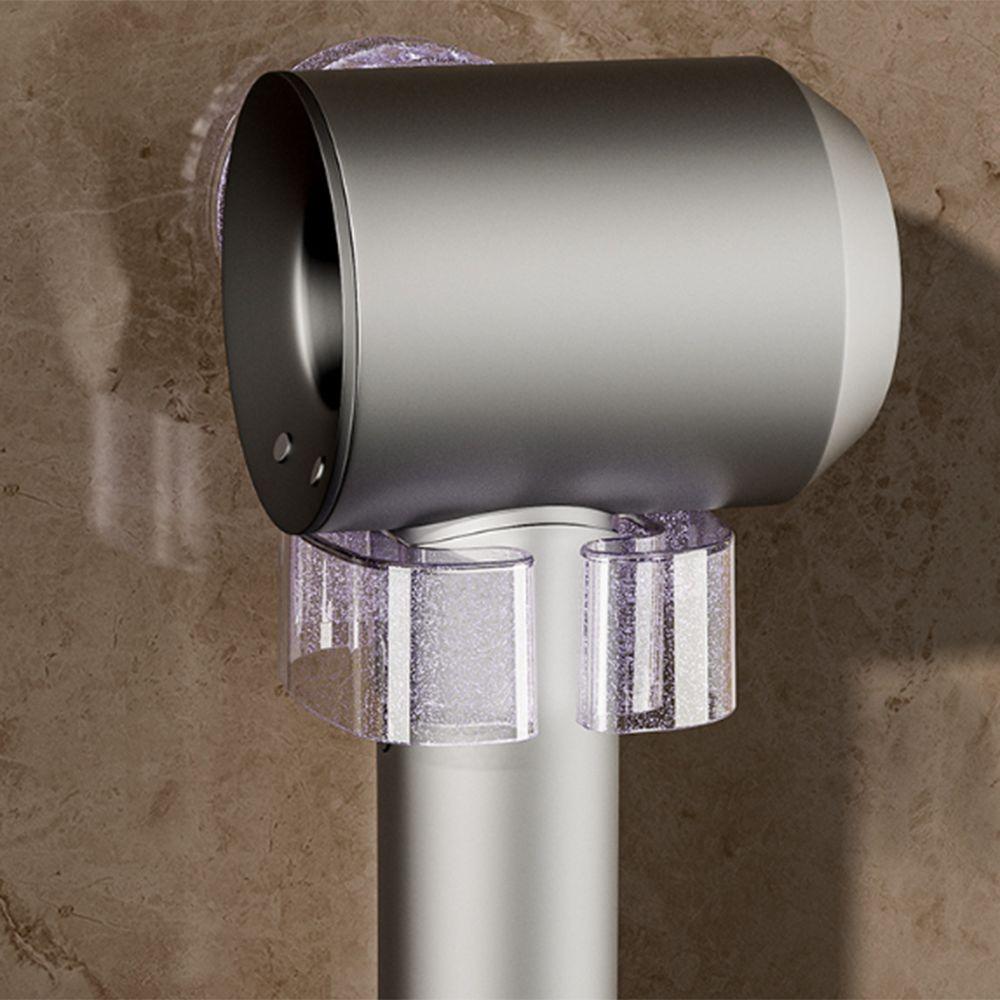 Wall Mounted Bathroom Hairdryer Bracket No-punch Air Blower Hangers Durable Suction Cup Shelf Home