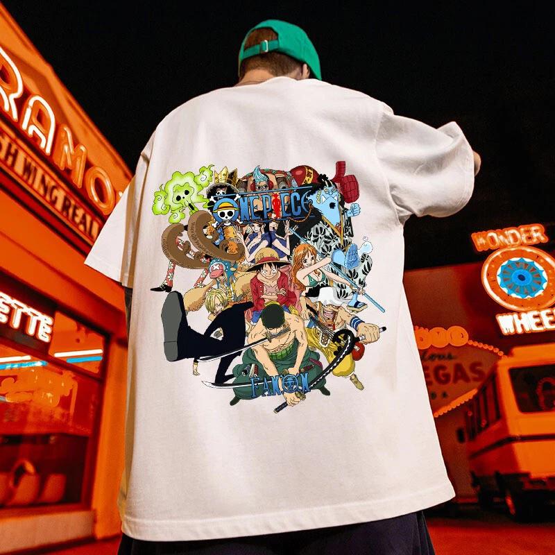 One Piece Luffy Anime Manga T-Shirt Tee Costumes 100% Cotton Cotton Unisex XL