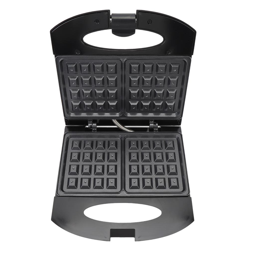 Máquina para hacer wafles eléctrica de 800 W, placa antiadherente, ahorro de espacio, compacta, pequeña parrilla eléctrica, ideal para