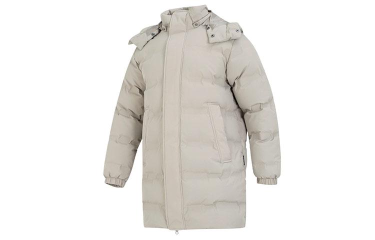 New Balance Down Jackets Unisex Light Gray Hooded Thickened Other AMJ24379-PAA XL