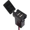 3.1ADual Port Car Charger Socket Adapter Water-resistant and Dust-resistant Lighter Splitter Charger with Cable for many vehicle
