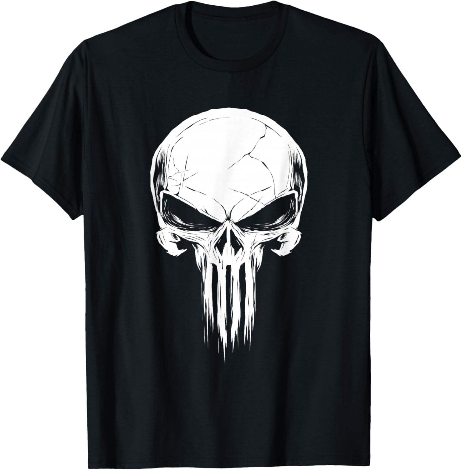 Marvel The Punisher Distressed Skull Logo T-Shirt S