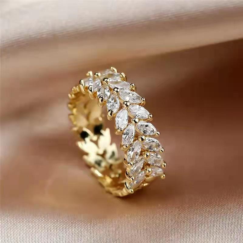 Silver Gold Plated Ring Exquisite Women s Wedding Party Jewelry 9