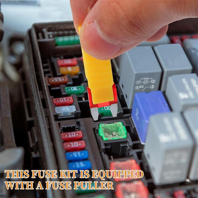 120 Pieces Mini Fuse Kit, Assortment Kit, Mini Blade Fuses for Truck, Motorcycle (2A/3A/5A/7.5A/10A/15A/20A/25A/30A/35A)