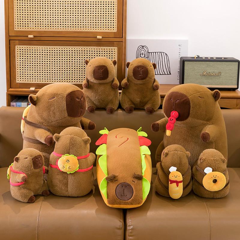 Peluche Animal Capybara Avec Remplissage en Coton PP Pour Offrir en Cadeau et Collectionner