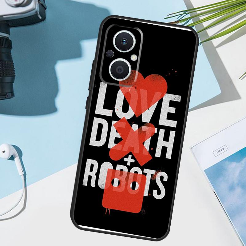 Love Death Robots Cover For OPPO Reno 12F 11F 13F 14F 8T 7 8 Lite 10 11 12 13 14 OPPO Find X9 X8 X6 X5 Pro Case