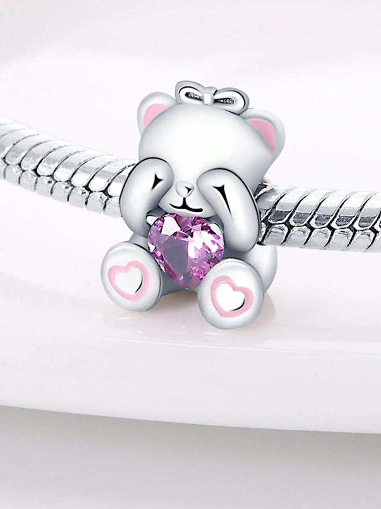 Copper Colors Cute Elephant Bear Beads Charm Beads Charm Pendant For Original Bracelet For Women Diy Jewelry Love Gift