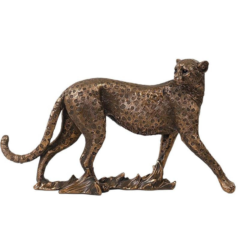 Harz Gepard Statue Klassische Leopard Figur Moderne Heim Büro Schreibtisch Harz Tier Panther Dekor Skulptur Dekorative Geschenk