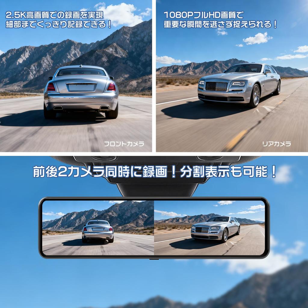 OKYES T16 Dash CarPlay Android Auto and Call Assistant FM Camera Front and Rear Power Super Night Backup LED Signal Parking Warranty 128GB Memory Cam,