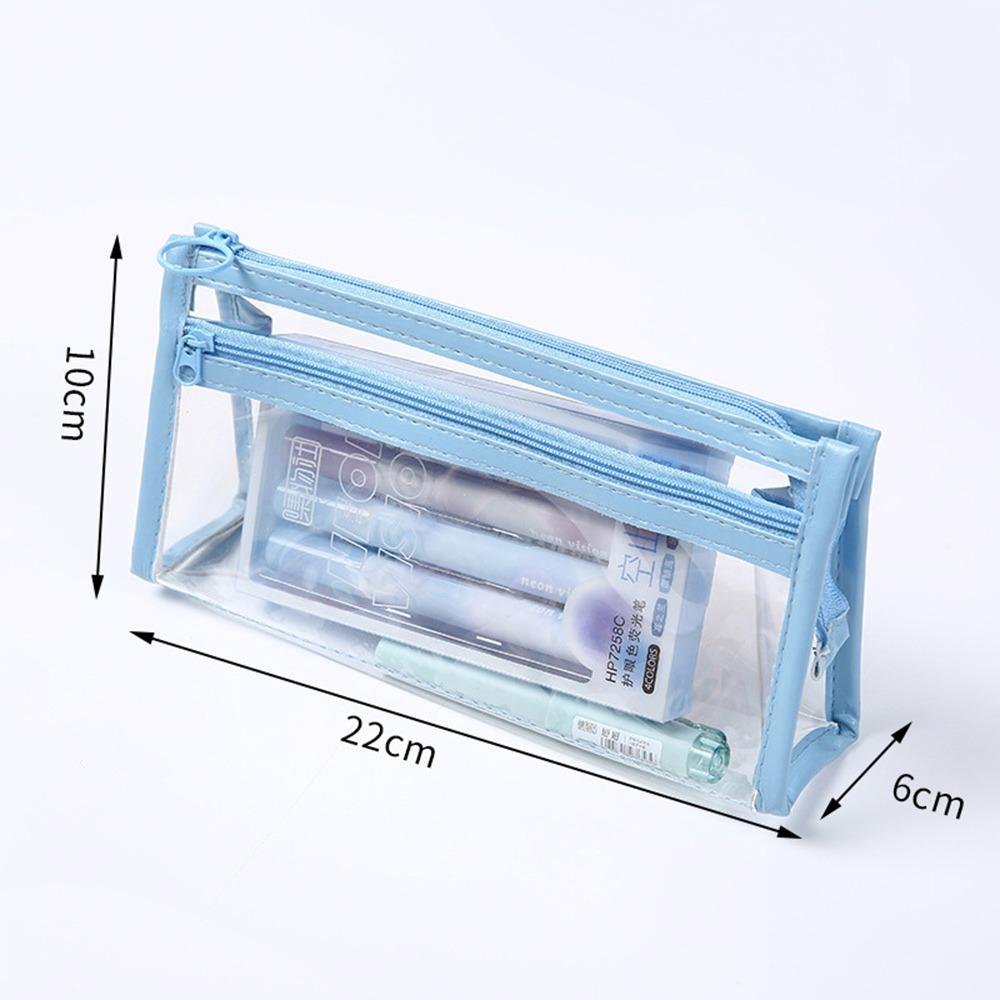 Wasserdichtes Mäppchen PVC Schreibwarentasche Einfache Aufbewahrungstasche für Schreibwaren Geschenk