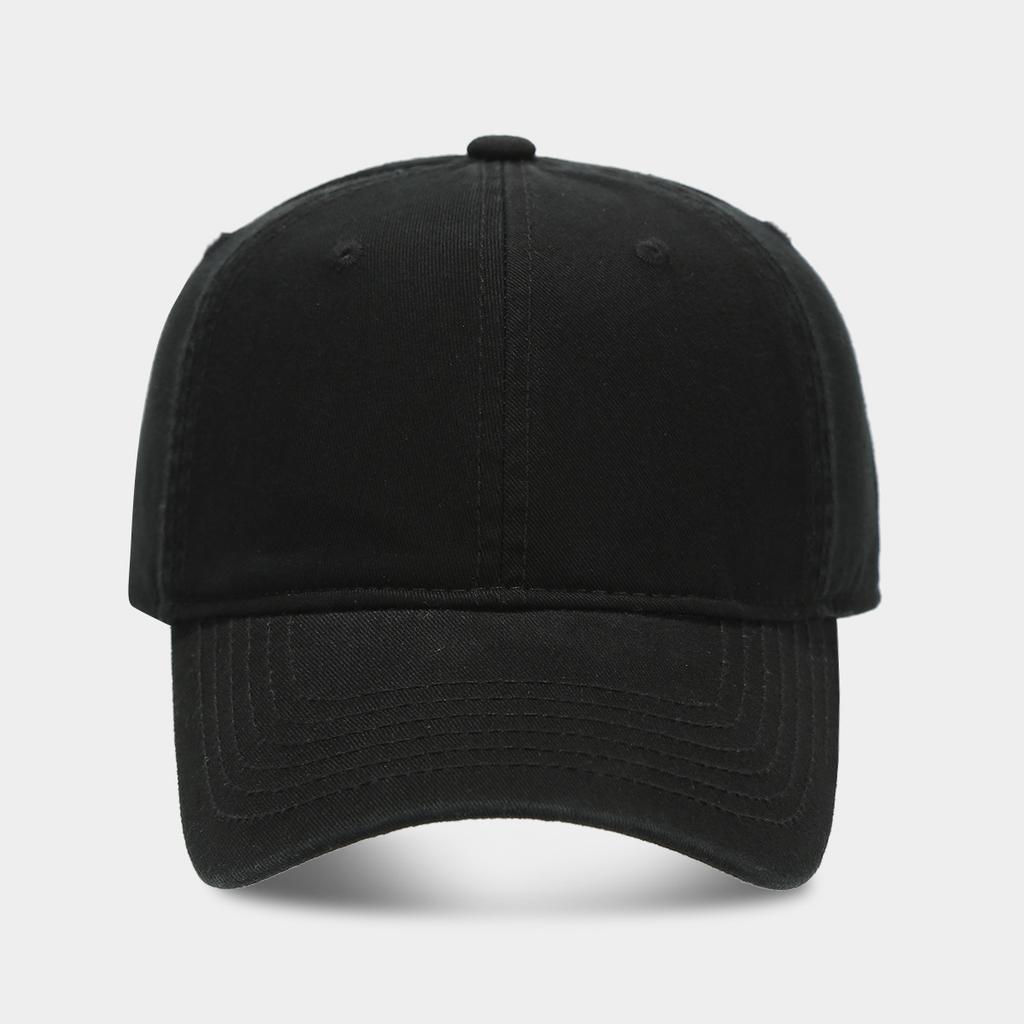 High Quality Solid Color Soft Top Baseball Cap Men's European and American Fashion Washed Cotton Retro Wide Brim Cap Women's Hat Tide
