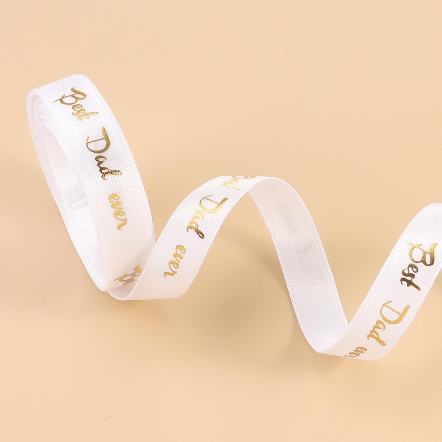 

3 yard Father s Day Happy Ribbon, black and white Love You Dad Ribbon for gift wrapping, ribbon bouquet, Father s birthday, Than 1cm