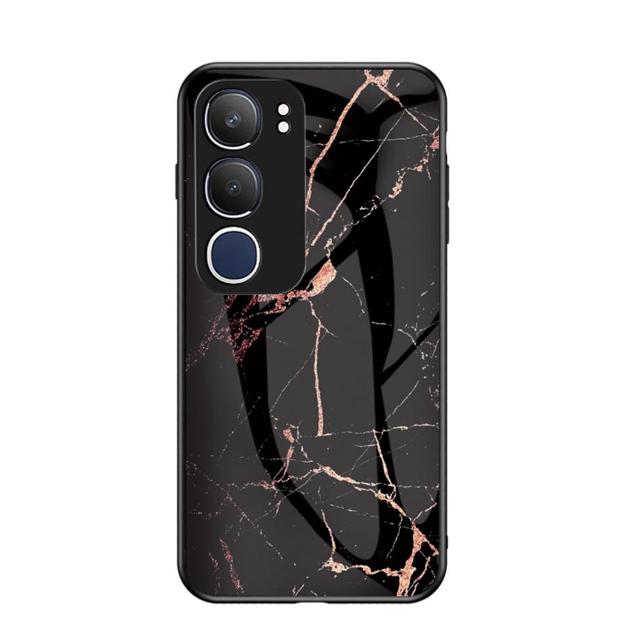 Marbling Tempered Glass Phone Case For Vivo Y72 Y52 5G Y19S Realme 14 6 8 10 Pro Plus 5G 6i C3 C63 C61 C75 C31 OPPO Reno 13 13F A53 A52 A72 A3 Cover