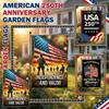 Dekorativ trädgårdsflagga för USA:s 250-årsjubileum