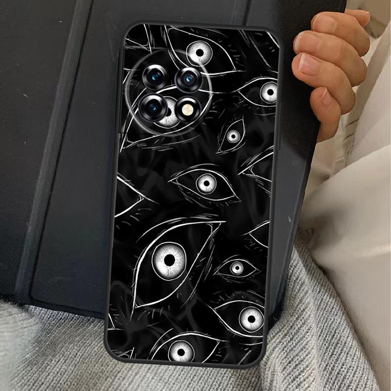 Scary Face Eyes Case For OnePlus 15 13 12 11 13R 13T 10T 10R 12R OnePlus Nord 5 CE 2 3 4 Lite N20 N30 Cover