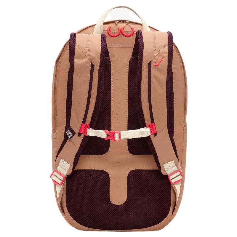 Nike Fabric Backpack Regular Unisex Amber Brown & Night Brown Red & Bright Dark Red Casual DJ9678-225
