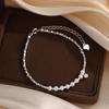 2024 Sterling Silver Pearl Beaded Bracelet - Elegant Gift for Girlfriend
